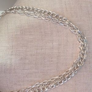 Stainless steel Silver chains, 5 different New Shiny hypoallergenic, non-tarnish